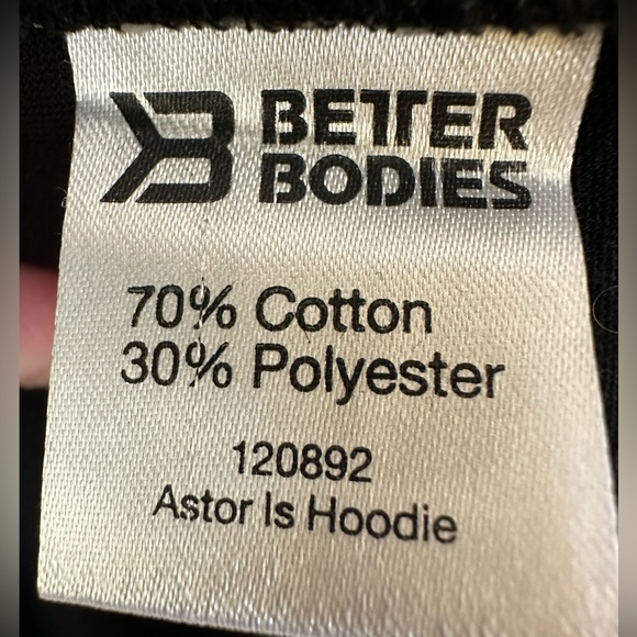 Better Bodies Astor L/S Hoodie Pump Cover Size Large. - Picture 4 of 4